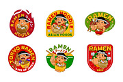Ramen Restaurant Logo Template, a Branding & Logo Template by MEDZ (Thumbnail 2 of 2)