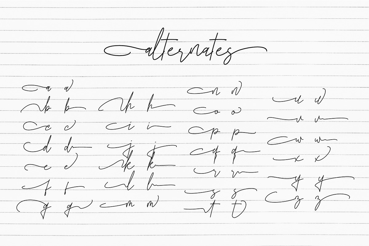 Anastasya Signature, a Handwritten Font by NendesKombet Studio (Photo 9 of 9)