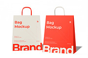 Shopping Bag Mockup, a Packaging Mockup by Unerispace (Thumbnail 2 of 5)