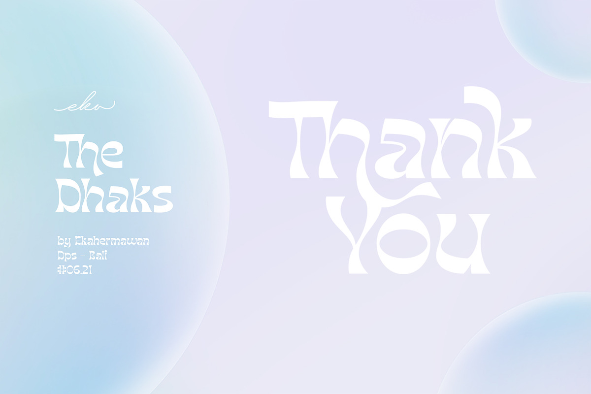 Dhaks - Unique Display Font, a Font by Ekahermawan (Photo 12 of 12)