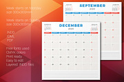 Monthly Planner 2020, a Stationery Template by AntartStock (Thumbnail 4 of 4)