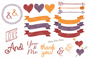 Autumn Floral Heart Clipart & Vector, an Illustration by Amanda Ilkov (Thumbnail 4 of 4)