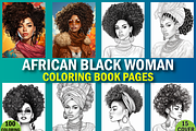 African Black Woman Coloring Book, a Brochure Template by Design Station (Thumbnail 1 of 5)