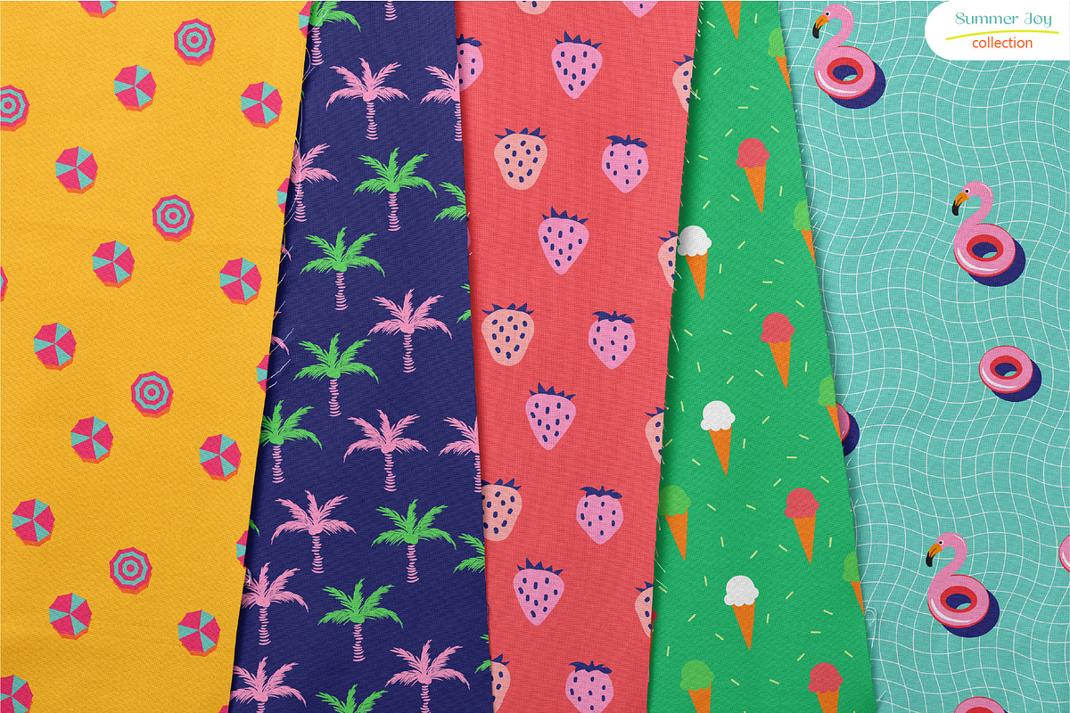 Summer Joy - Seamless Patterns, a Pattern Graphic by InaCorart (Photo 2 of 8)