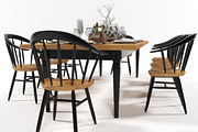 Dining furniture set 1403, a Furniture 3D Model by inDahouze (Thumbnail 8 of 10)