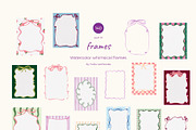 Watercolor whimsical frames, an Object Graphic by Yuliia Lashevska (Thumbnail 8 of 10)