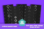 100 Procreate Frame & Border Stamps, a Brush Add-On by BrushBoy (Thumbnail 2 of 4)