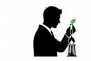 This Scientist Lab Silhouettes, an Illustration by Amazin_art (Thumbnail 11 of 31)
