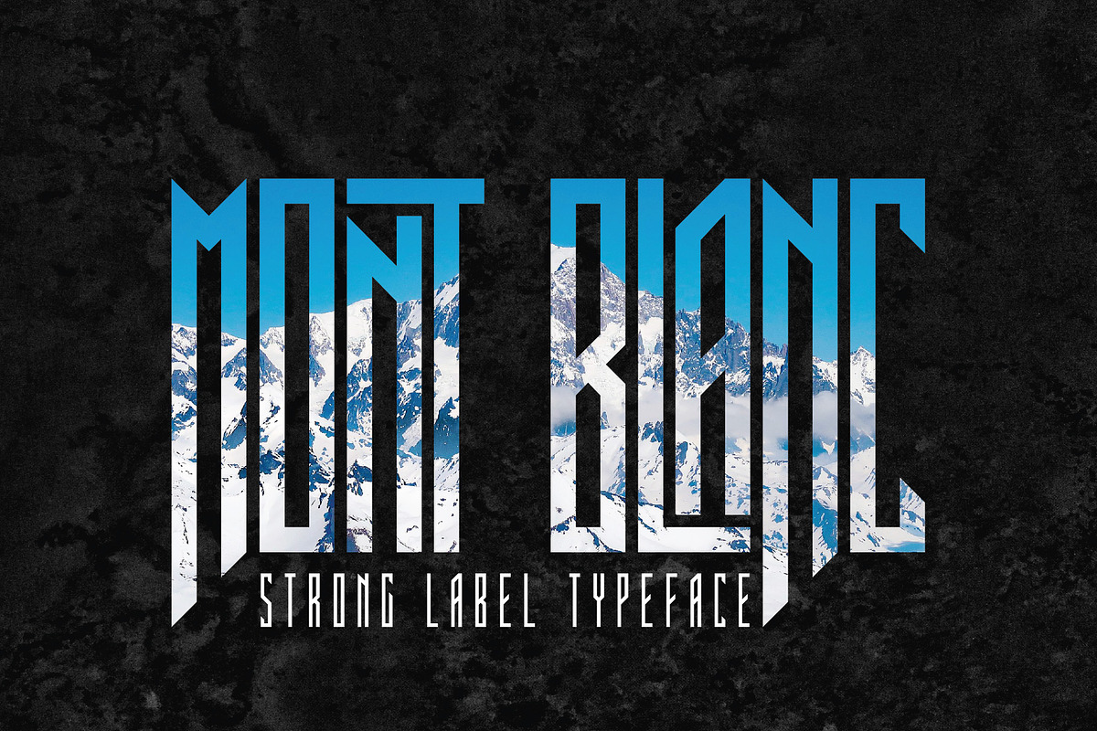Mont Blanc Sharp Label Font, a Blackletter Font by JumboDesign (Photo 1 of 8)