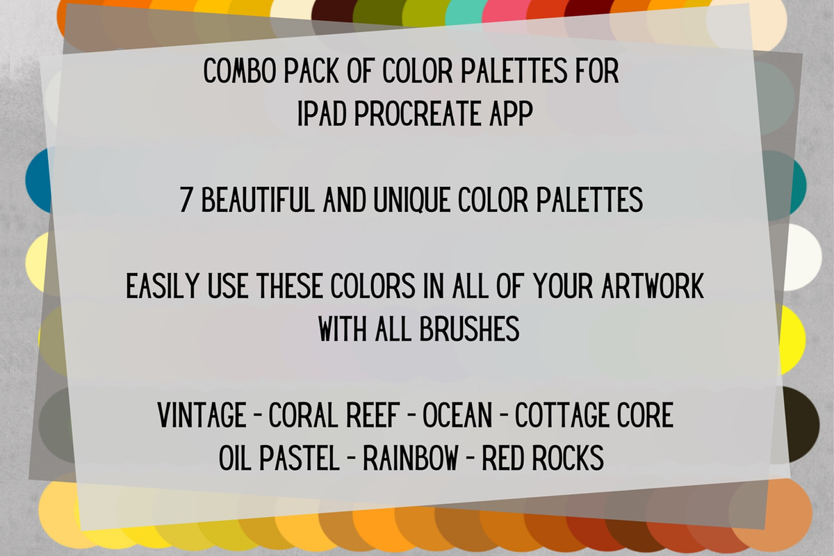 7 Unique Color Palettes - ProCreate, a Palette Add-On by Studio B Art Design (Photo 2 of 12)