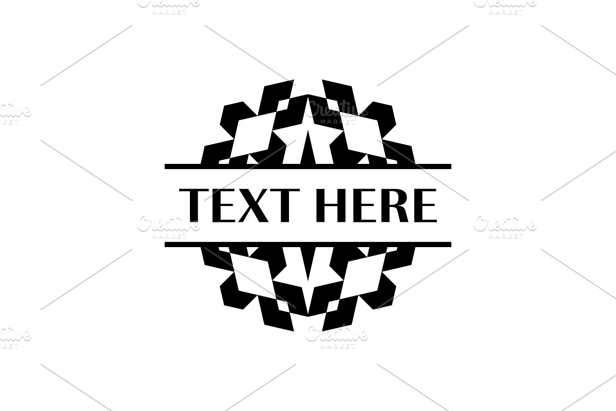 Aztec-Inspired Geometric Frame, a Branding & Logo Template by Rasagama Studio