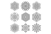 Set of Vector Snowflakes, a Texture Graphic by FineArtStudio (Thumbnail 1 of 3)