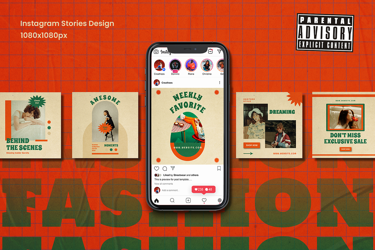 Viviaz Instagram Template, a Social Media Template by Creatchees.std (Photo 3 of 5)