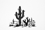 60 Desert Cactus Floral Silhouette, a Seasonal Illustration by Amazin_art (Thumbnail 13 of 34)