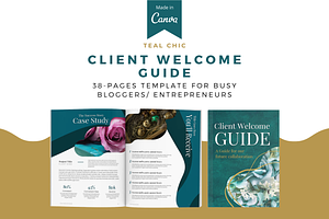 Teal Chic Complete Template Canva