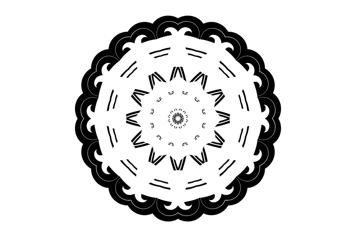 Artistic Mandala Vector Collection, a Decorative Illustration by NJ Himel (Photo 64 of 101)