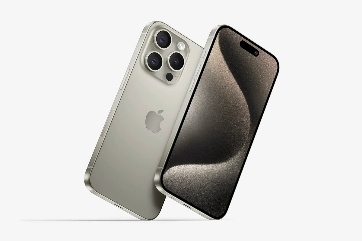 iPhone 15 Pro Mockups, an iPhone Mockup by ls.graphics (Photo 7 of 9)
