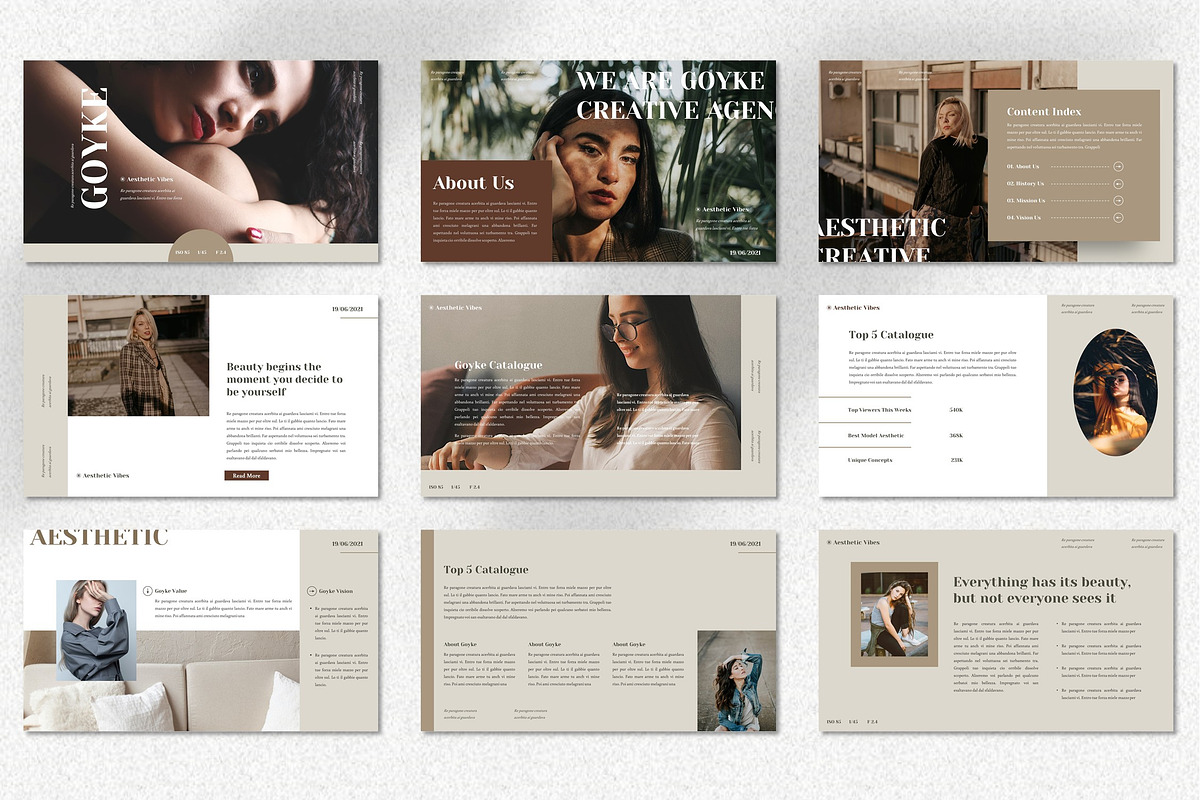 Goyke - Aesthetic Powerpoint, a Presentation Template by Dhabee (Photo 5 of 7)