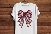 Heart Glitter Bow Clipart Bundle, a Graphic by iloveTemplate (Thumbnail 3 of 6)
