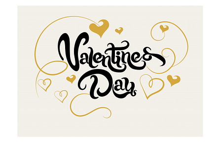 Valentine. Lettering Design Vector, a Script Font by kio