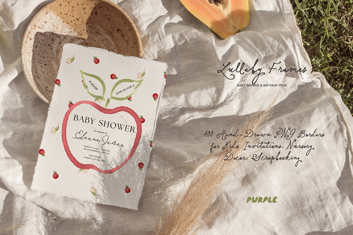 Lullaby Frames: Baby Pack, a Decorative Illustration by Purple (Photo 4 of 11)