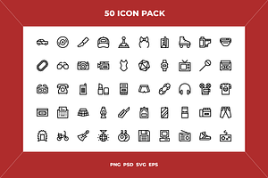 Rock icons, an Outline Icon by Wencory