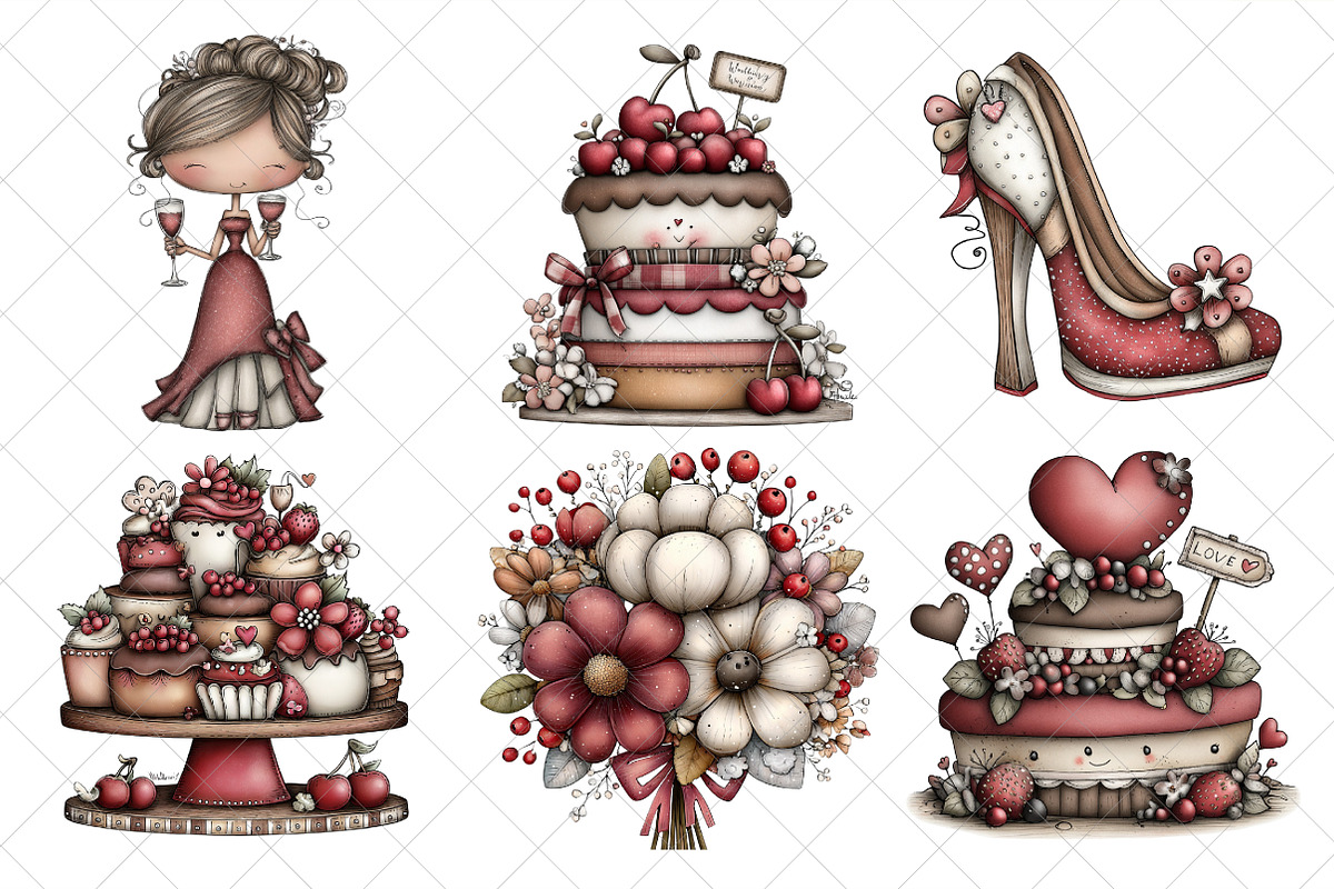 Watercolor New Year Clipart, an Illustration by SinaCreation (Photo 4 of 8)