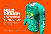 Raglan T-Shirt - 3D Mockup (Long), a Shirt Mockup by Mildstudio (Thumbnail 2 of 7)