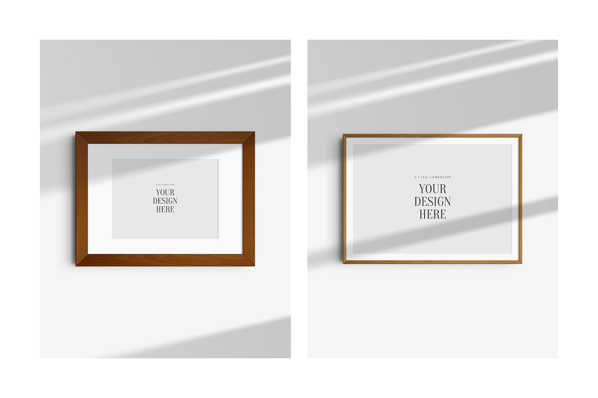 Frame Mockup 5:7 (A4) Landscape, a Mockup by DESIGN BY nube (Photo 8 of 15)