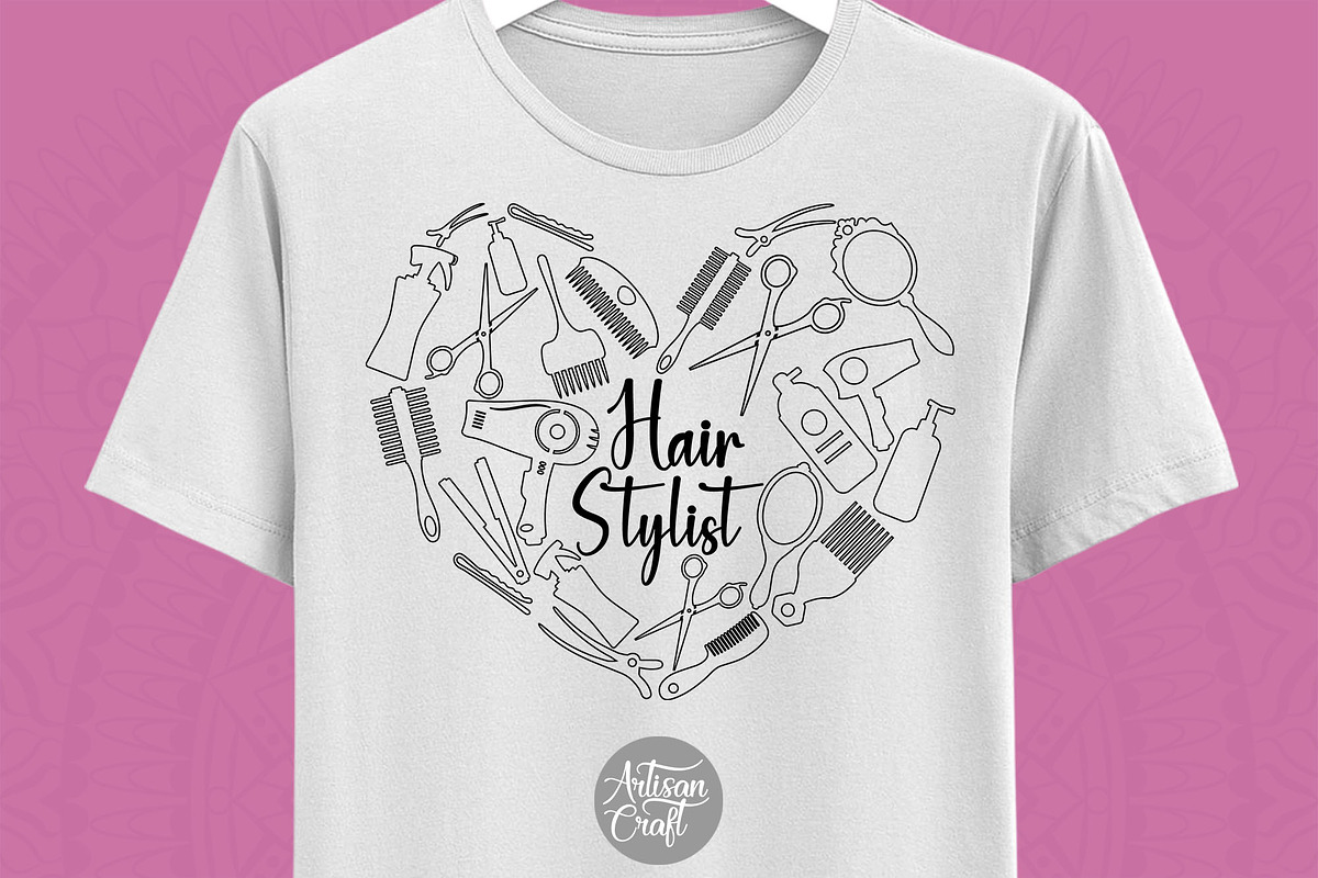 Hair stylist Doodle Collage PNG file, an Illustration by Artisan Craft (Photo 1 of 3)