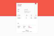 Invoice, a Stationery Template by Pixul (Thumbnail 1 of 3)