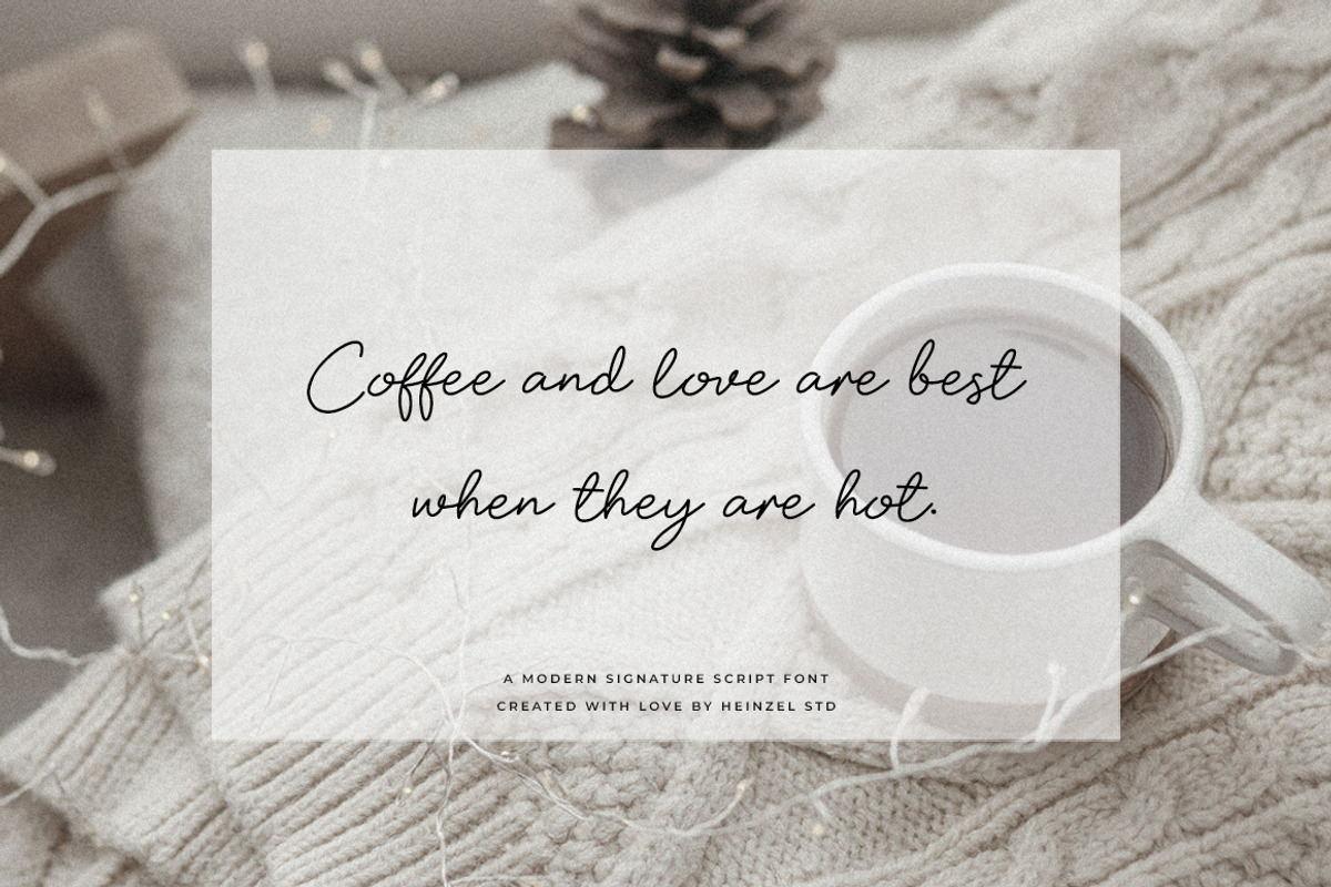 Soul Of You Modern Script Font, a Handwritten Font by Heinzel Std (Photo 7 of 12)
