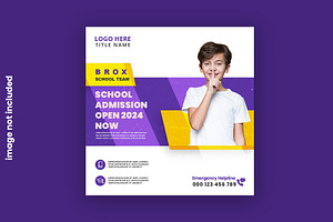 Back To School Admission Post Design