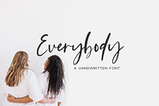 Everybody Script, a Script Font by Beck McCormick (Thumbnail 1 of 10)