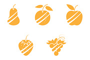 Fruit icon design template, a Solid Icon by Sumberpangan (Thumbnail 2 of 3)