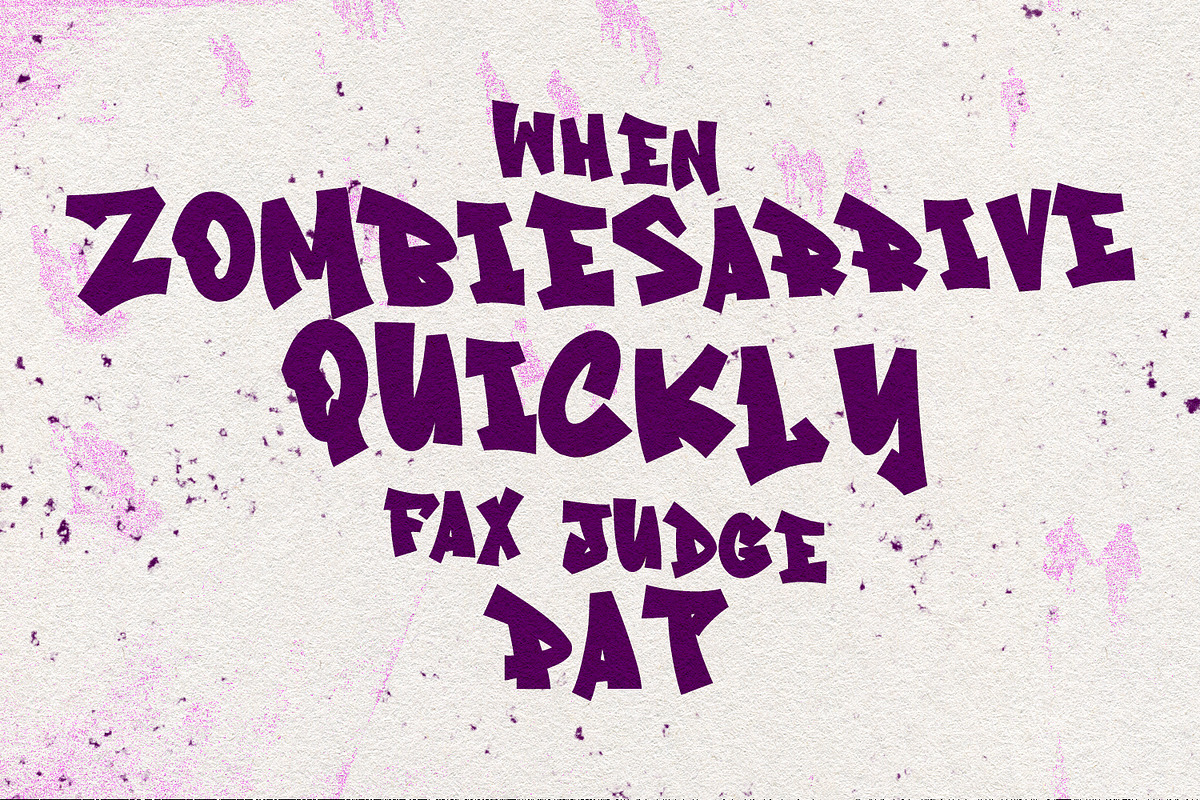 Ruizoo Gun Graffiti Type, a Handwritten Font by Maulana Creative (Photo 5 of 7)