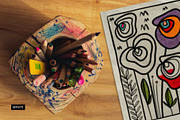 NATURE coloring pages, a Texture Illustration by HEYYAY (Thumbnail 8 of 9)