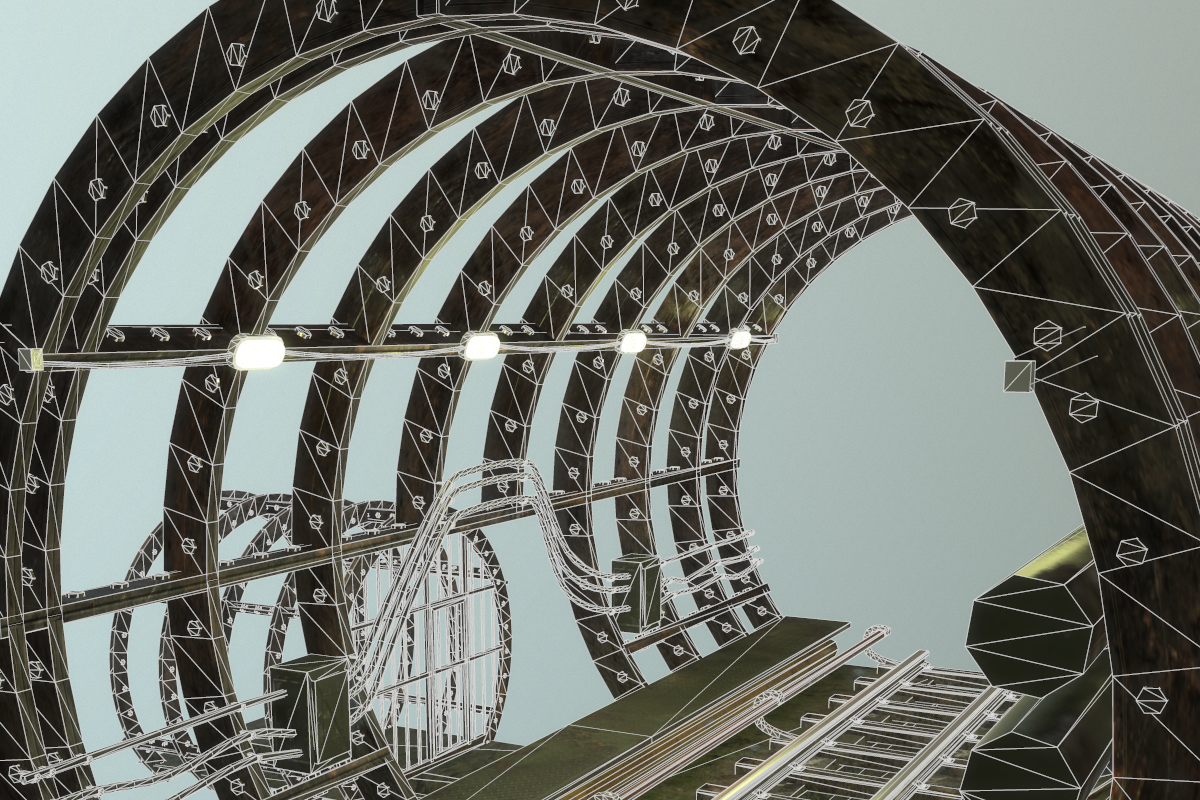 Subway tunnel T, an Environmental 3D Model by AndrewWhite (Photo 17 of 20)