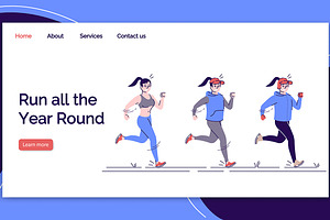 Run All The Year Round Landing Page