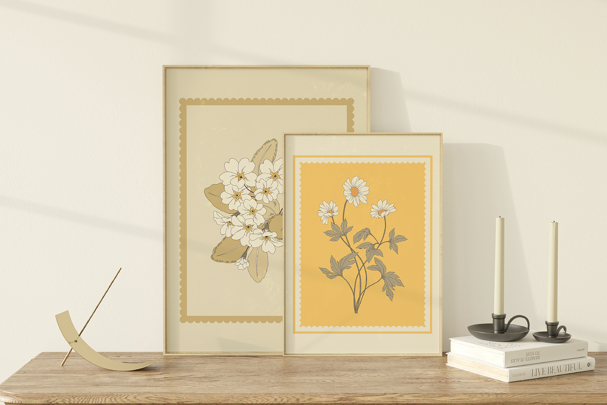 Spring Floral Vector Illustrations, a Decorative Illustration by Emma Webb Studio (Photo 7 of 9)