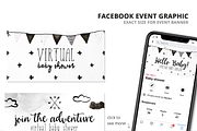 Virtual Shower Kit - Black & White, an Invitation Template by plaidGecko (Thumbnail 2 of 5)