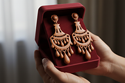 Chandelier Earring Laser Cut File, an Object Graphic by Amazin_art (Thumbnail 2 of 5)