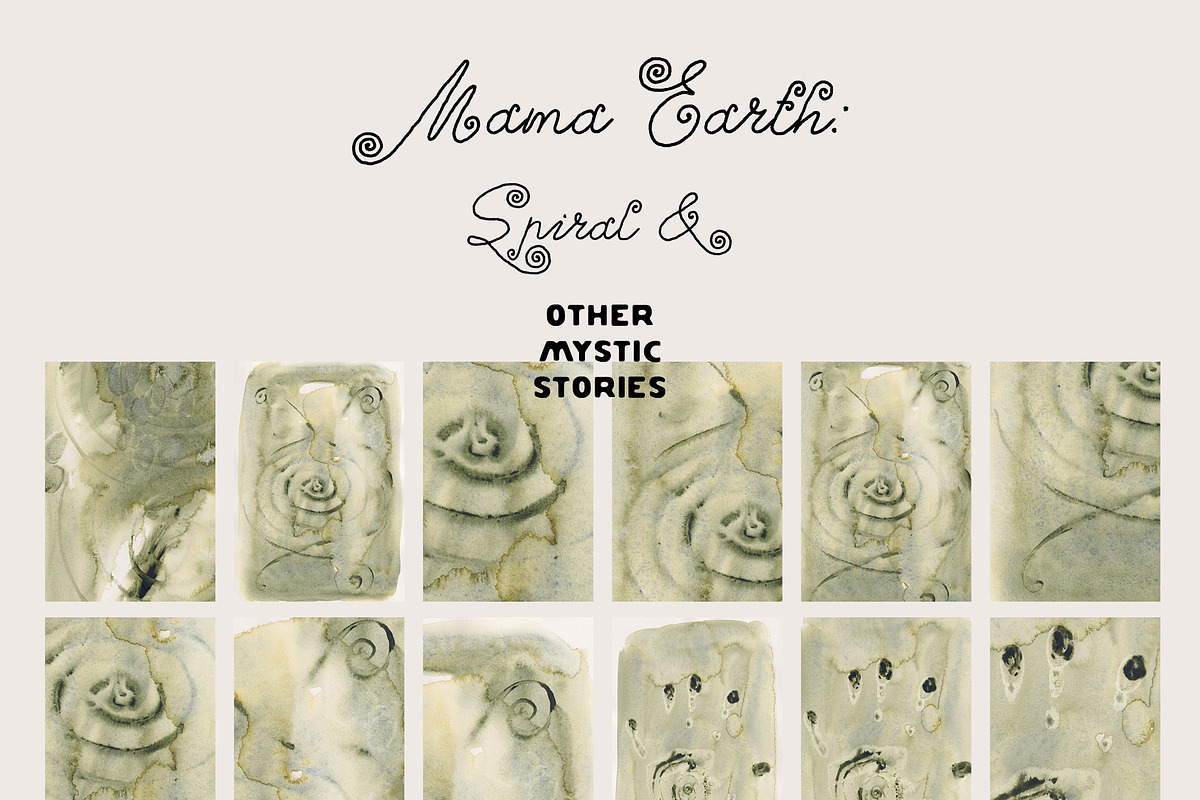 MAMA EARTH Mystic Spiral Textures, an Object Graphic by Lana Elanor (Photo 13 of 17)