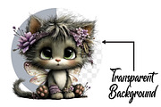 Whimsical Cat Clipart, an Illustration by Pixels.Craft (Thumbnail 2 of 6)