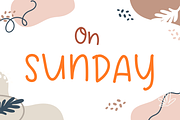 On Sunday, a Handwritten Font by nongnuchpolyiam1 (Thumbnail 1 of 6)