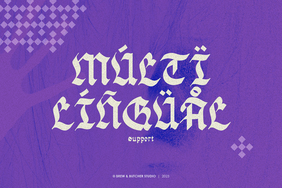 Morthao | Blackletter, a Blackletter Font by Brew & Butcher Studio (Photo 4 of 8)