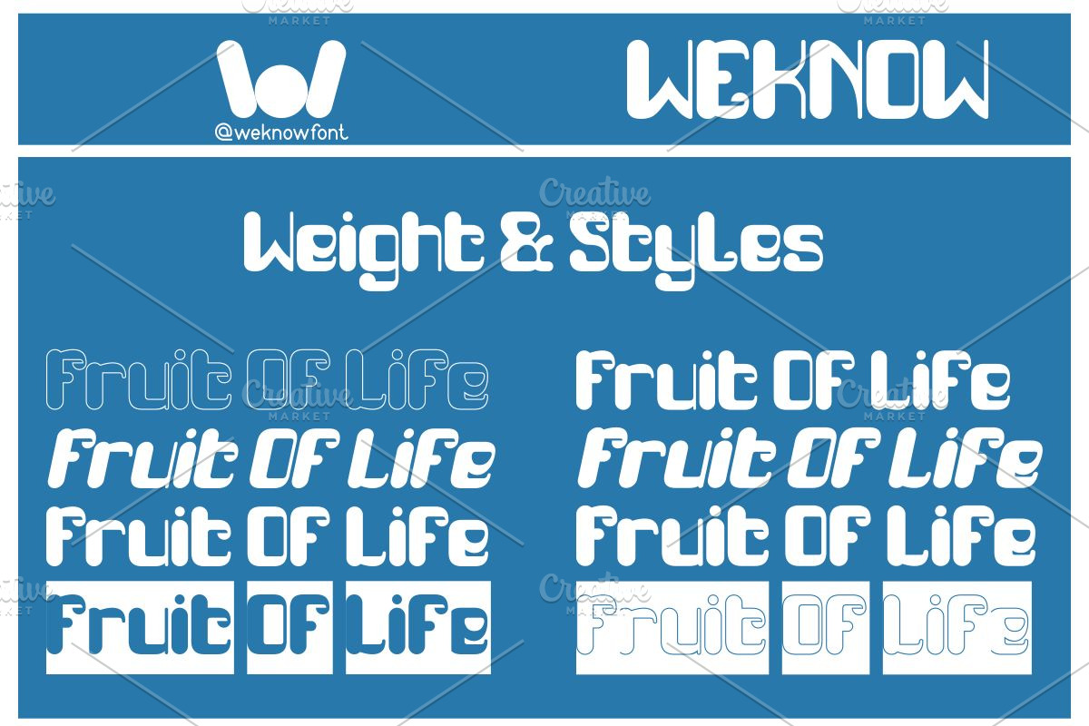 Fruit of life font, a Font by weknow (Photo 7 of 8)