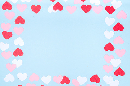 Valentine day simple flatlay background, a Holiday Photo by Rimma