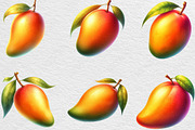 Summer Yellow Mango Clipart, an Illustration by Black Bird Studio (Thumbnail 5 of 6)