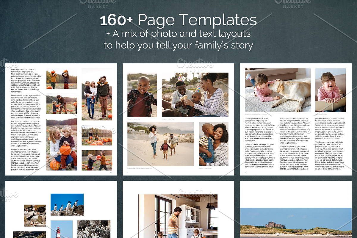 12x12 Family Photobook Template, a Templates & Theme by Jest Kept Secret (Photo 6 of 6)